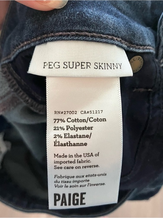 PAIGE Peg Super Skinny Jeans - Picture 3 of 3